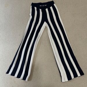 Striped Blue and White Knit pants rowing blazers small